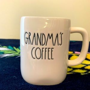 BNWT Rae Dunn White GRANDMA’S COFFEE Mug
